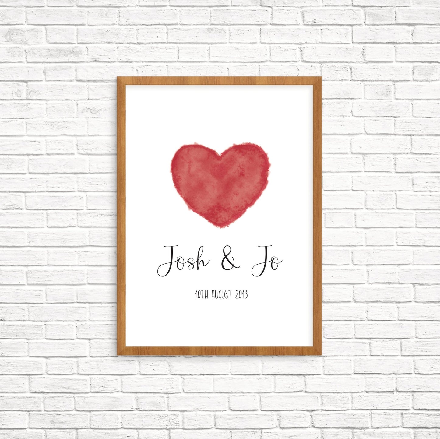 Personalised wedding print - Dolly and Fred Designs