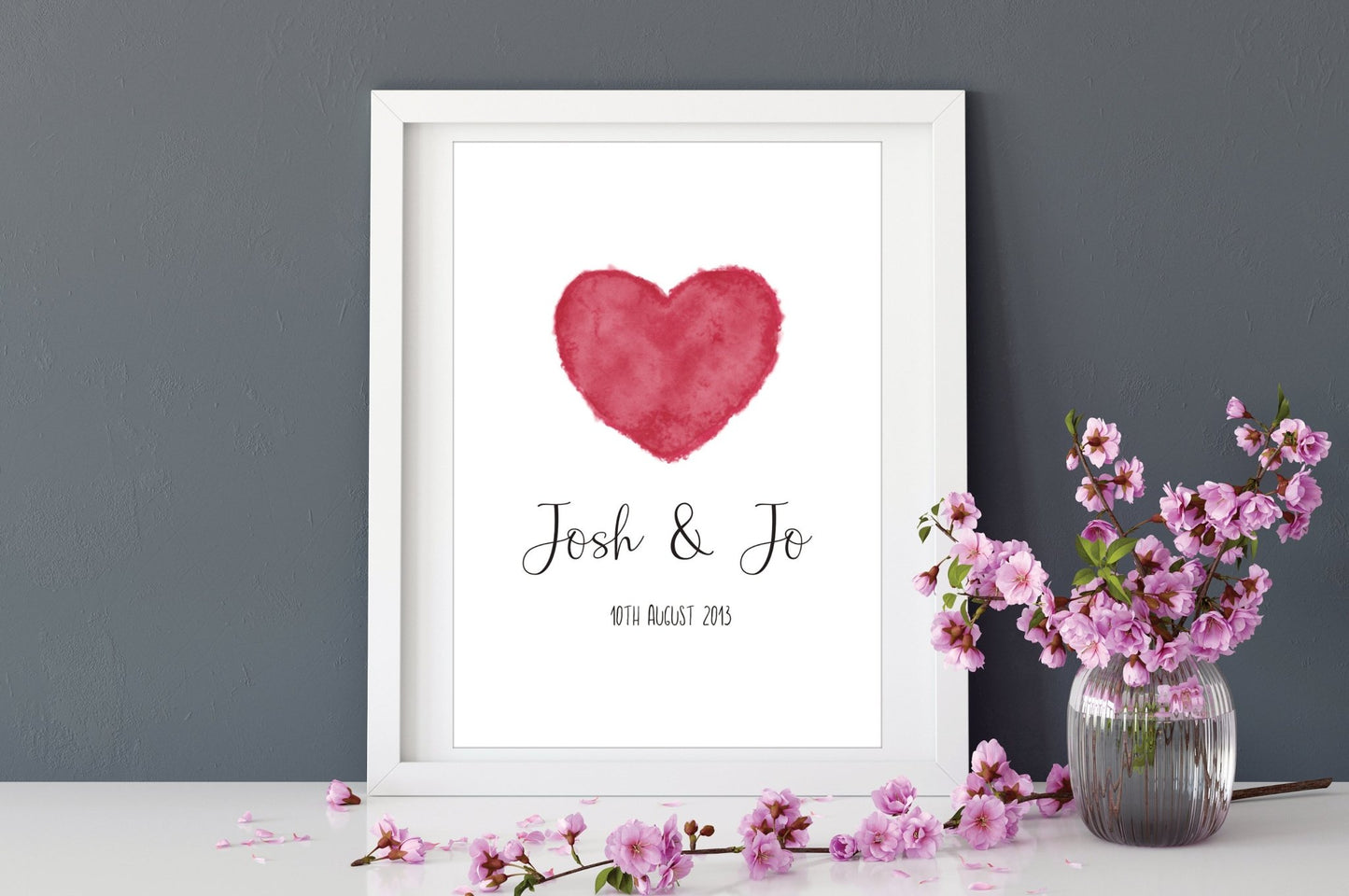 Personalised wedding print - Dolly and Fred Designs