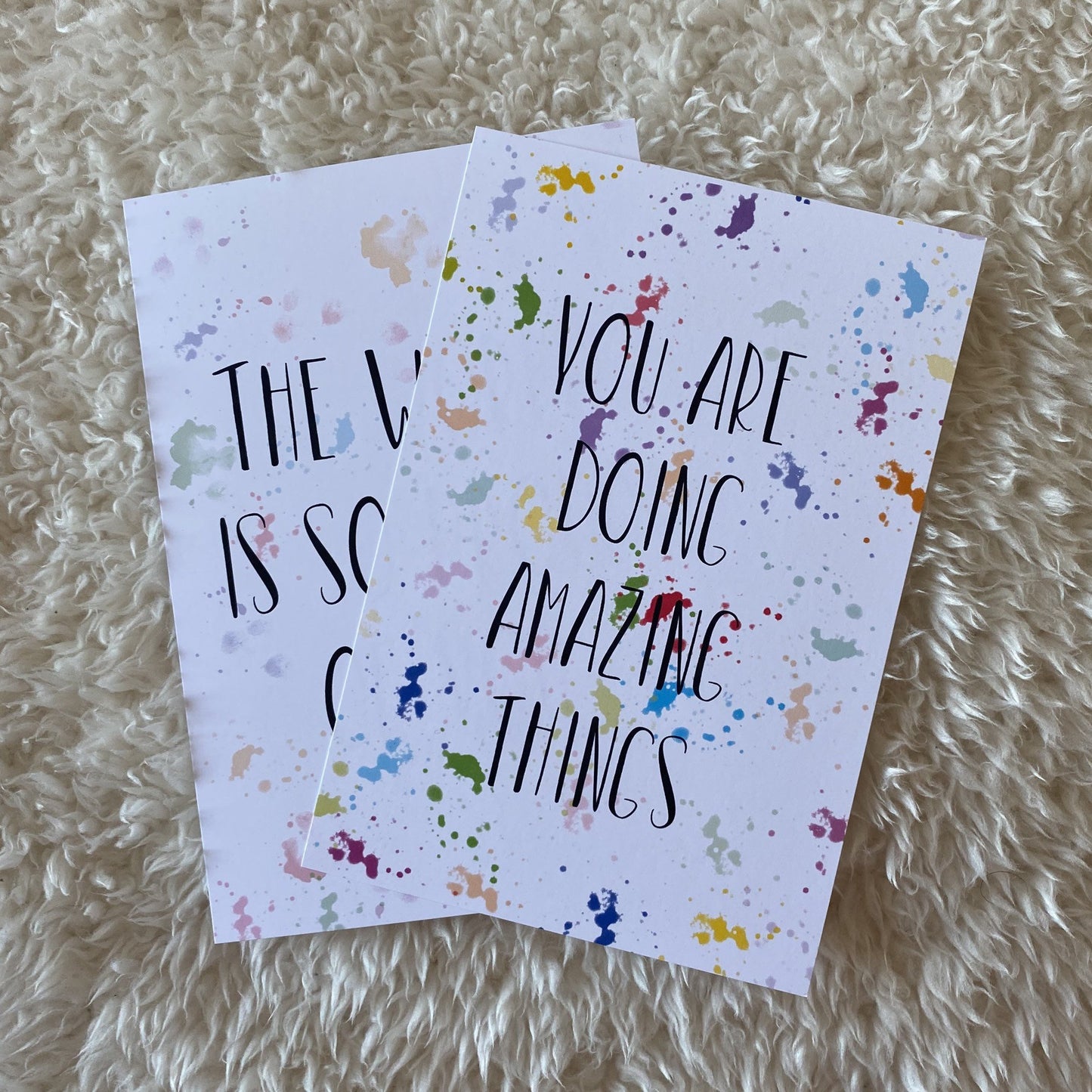 Rainbow Lockdown motivational Print - Dolly and Fred Designs
