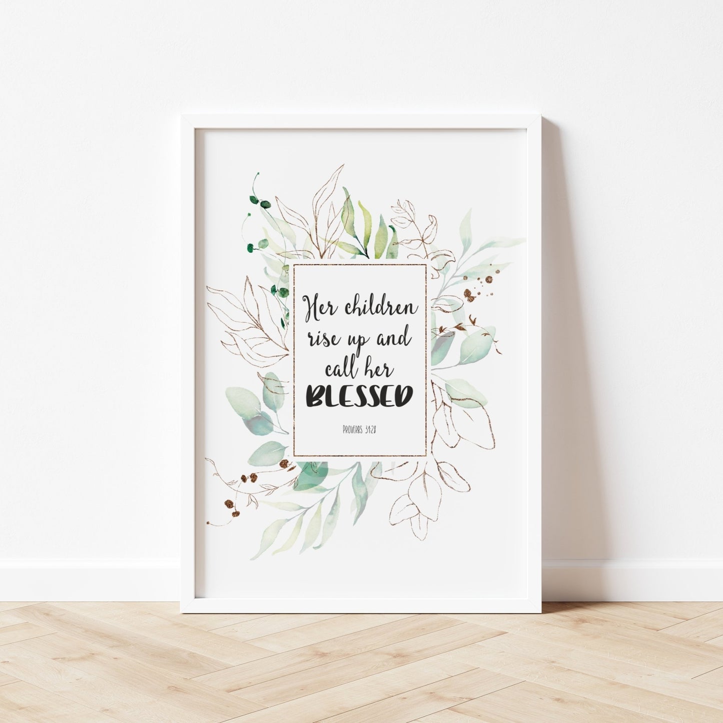 Rise up and call her blessed bible verse print - Dolly and Fred Designs