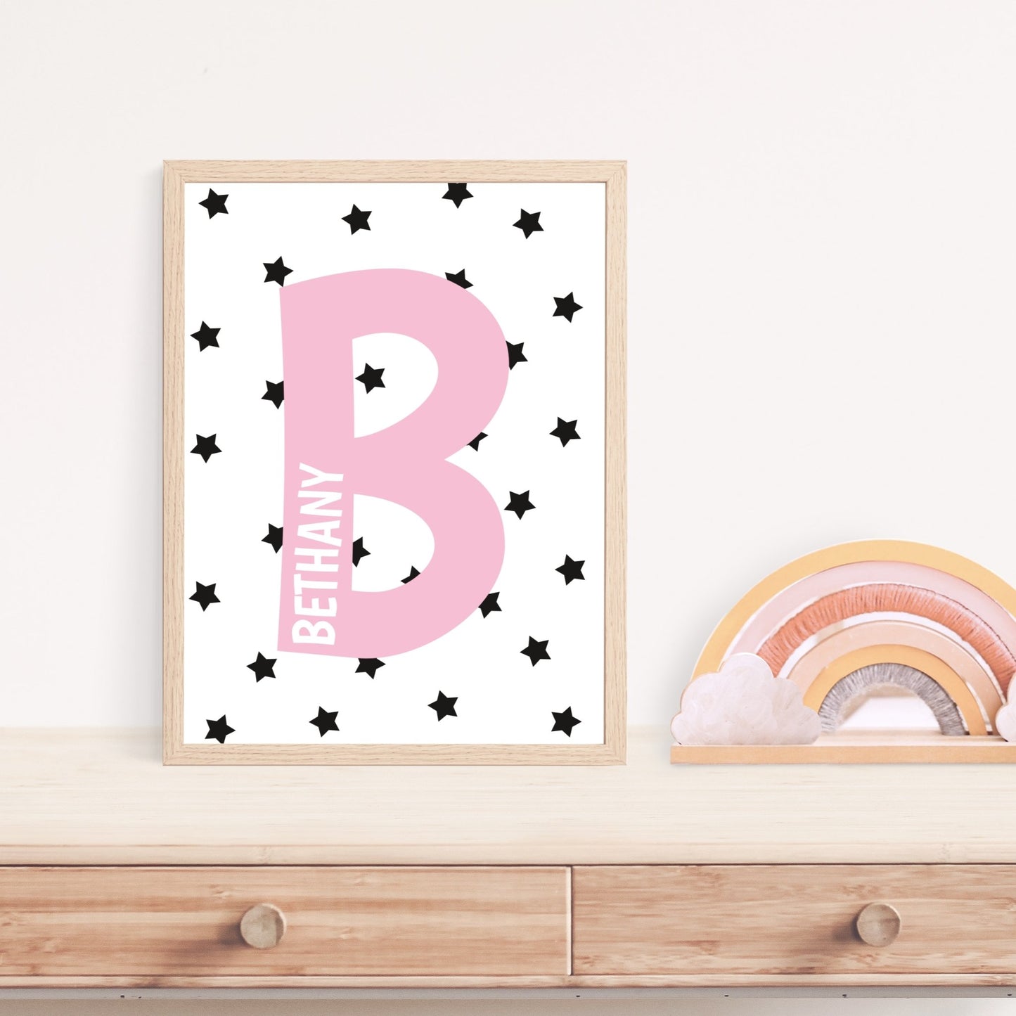 Scandinavian Initial Nursery Print - Dolly and Fred Designs