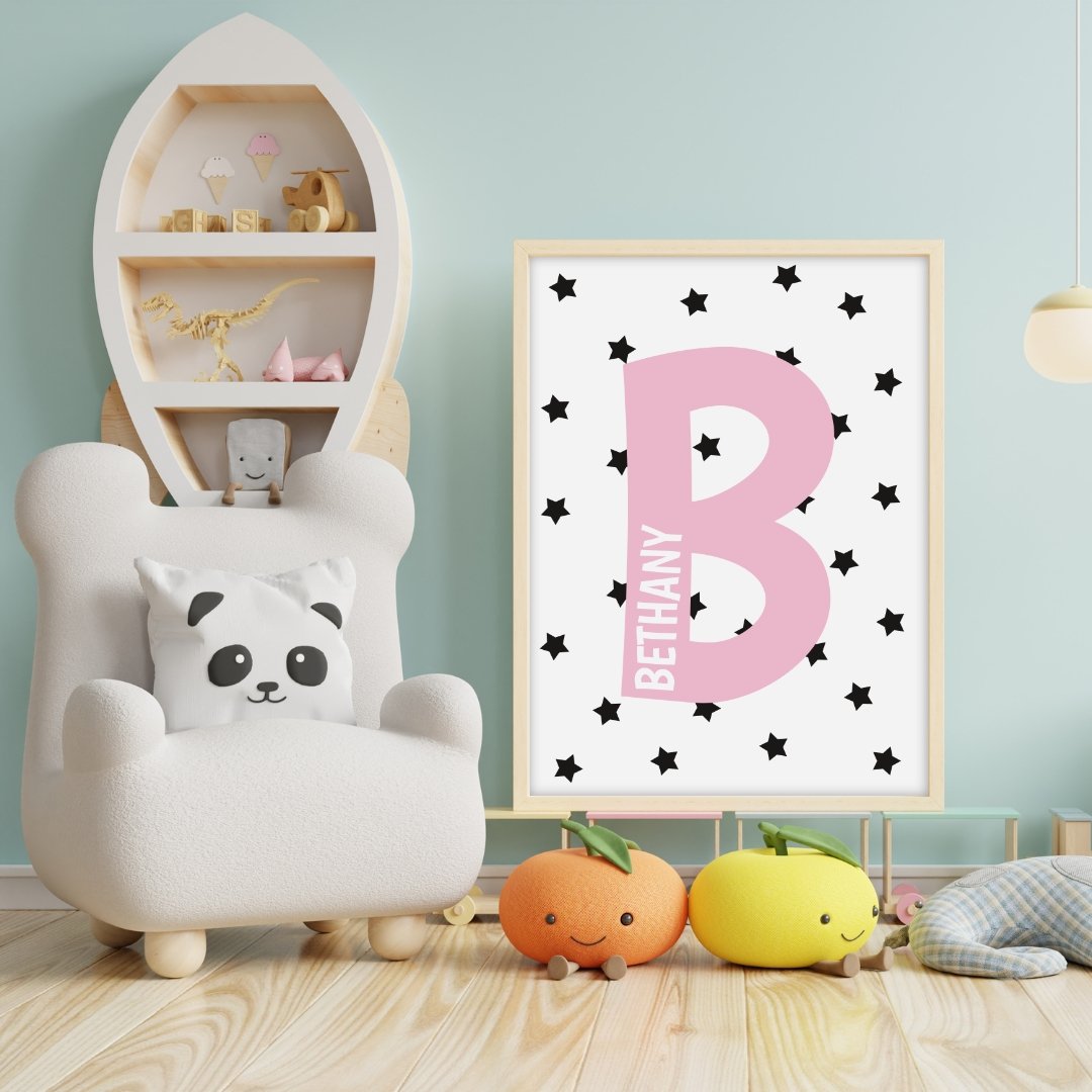 Scandinavian Initial Nursery Print - Dolly and Fred Designs