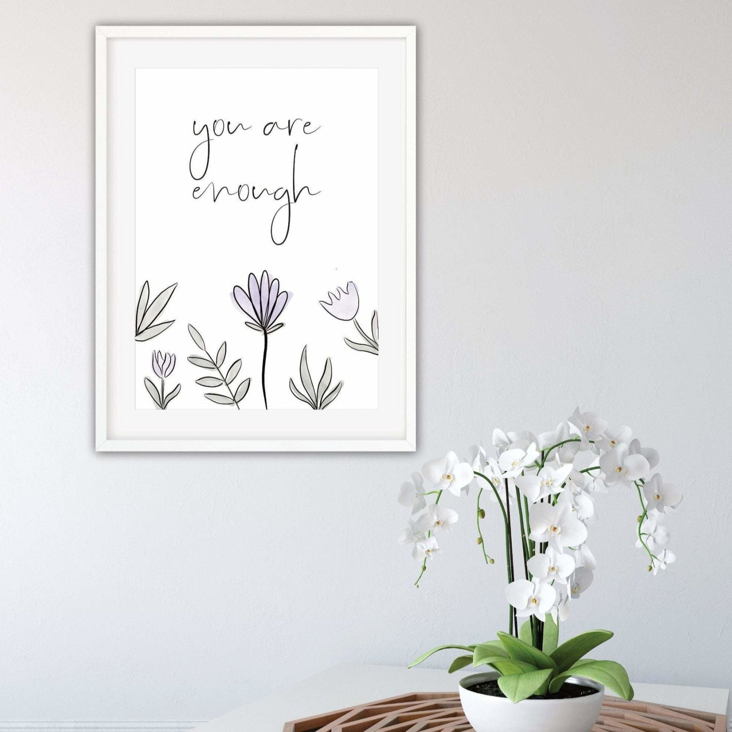You are enough encouragement Print - Dolly and Fred Designs