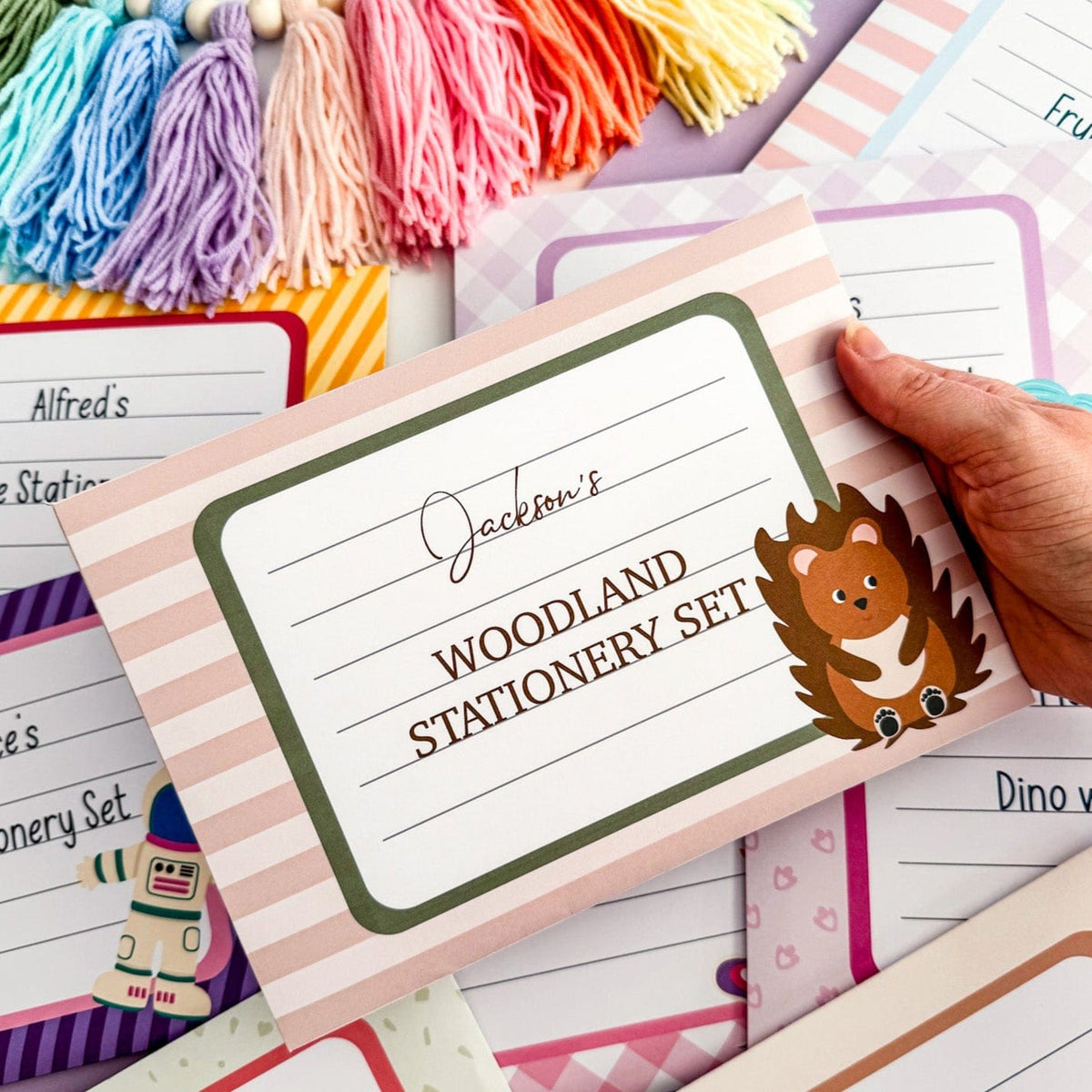 Woodland Animal Writing Set For Children – Dolly and Fred Designs