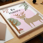 Pink Affirmation Woodland Nursery Print Set - Dolly and Fred Designs