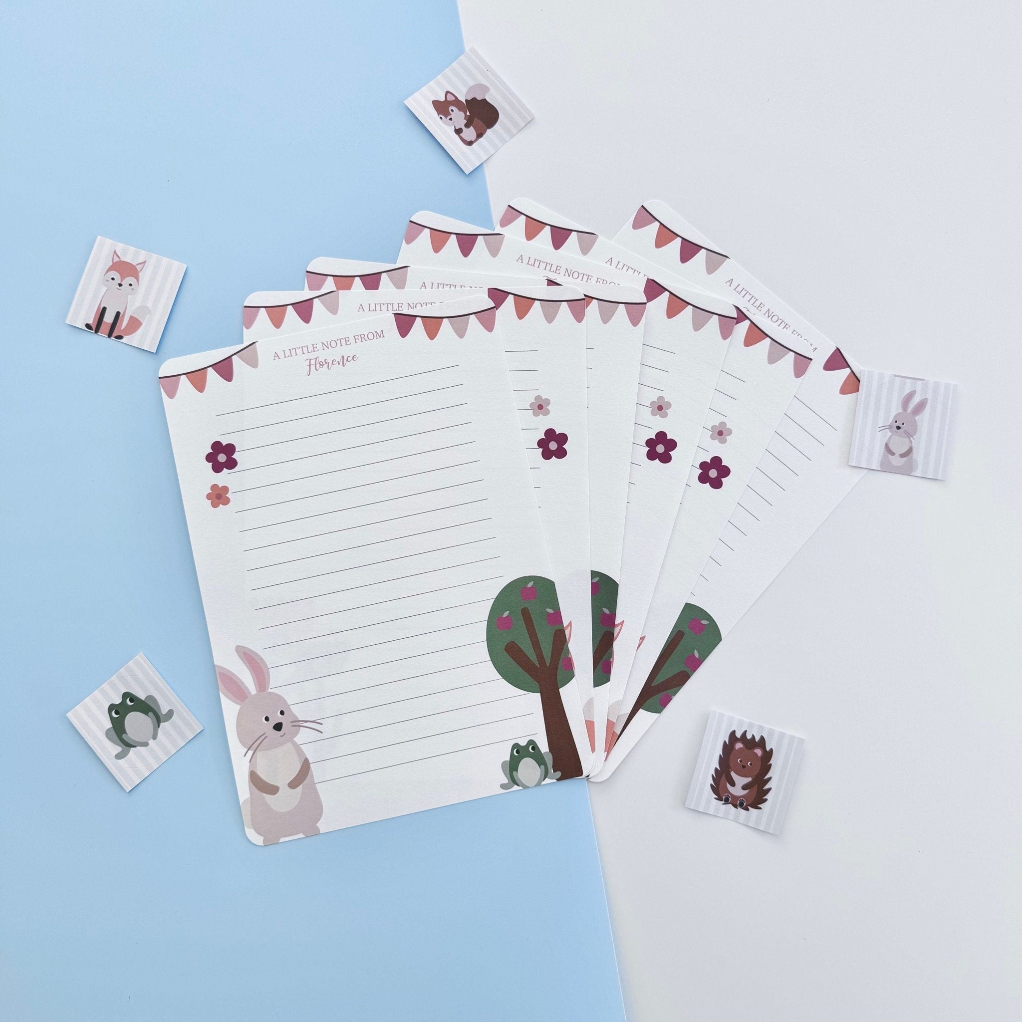 Woodland Animal Writing Set For Children - Dolly and Fred Designs