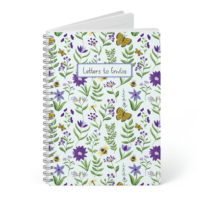 Personalised Letters to my daughter notebook - Flowers and Bees