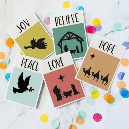 Pack of 10 Nativity Christmas Cards