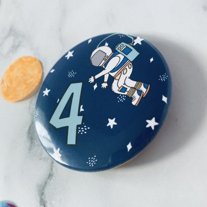 Astronaut Birthday Badge - Dolly and Fred Designs