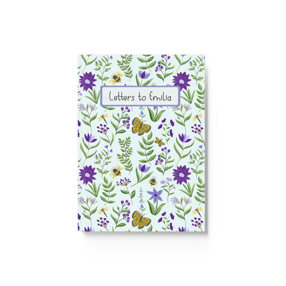 Wild flowers letter to my daughter hardback notebook