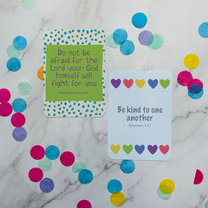 Bright Bible Verse Postcards - Dolly and Fred Designs