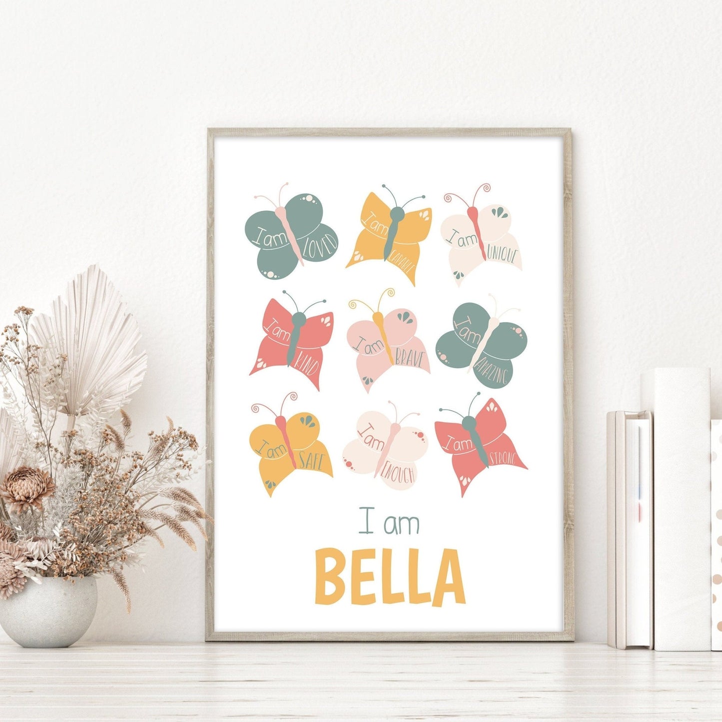 Butterfly affirmation nursery print - Dolly and Fred Designs
