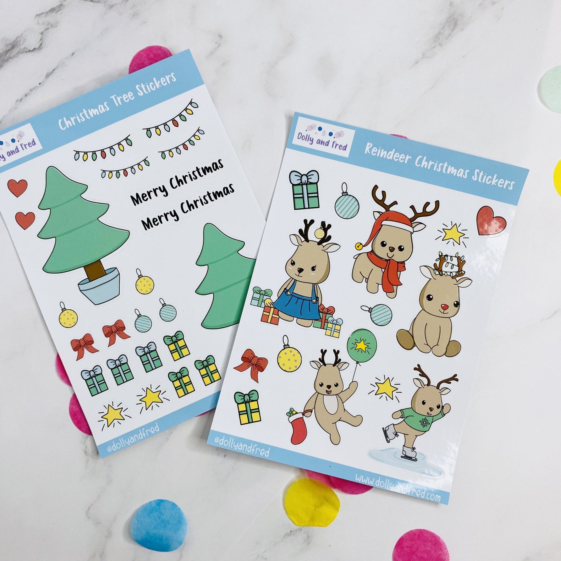 Christmas Reindeer Stationery Gift Box - Dolly and Fred Designs