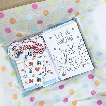 Christmas Reindeer Stationery Gift Box - Dolly and Fred Designs