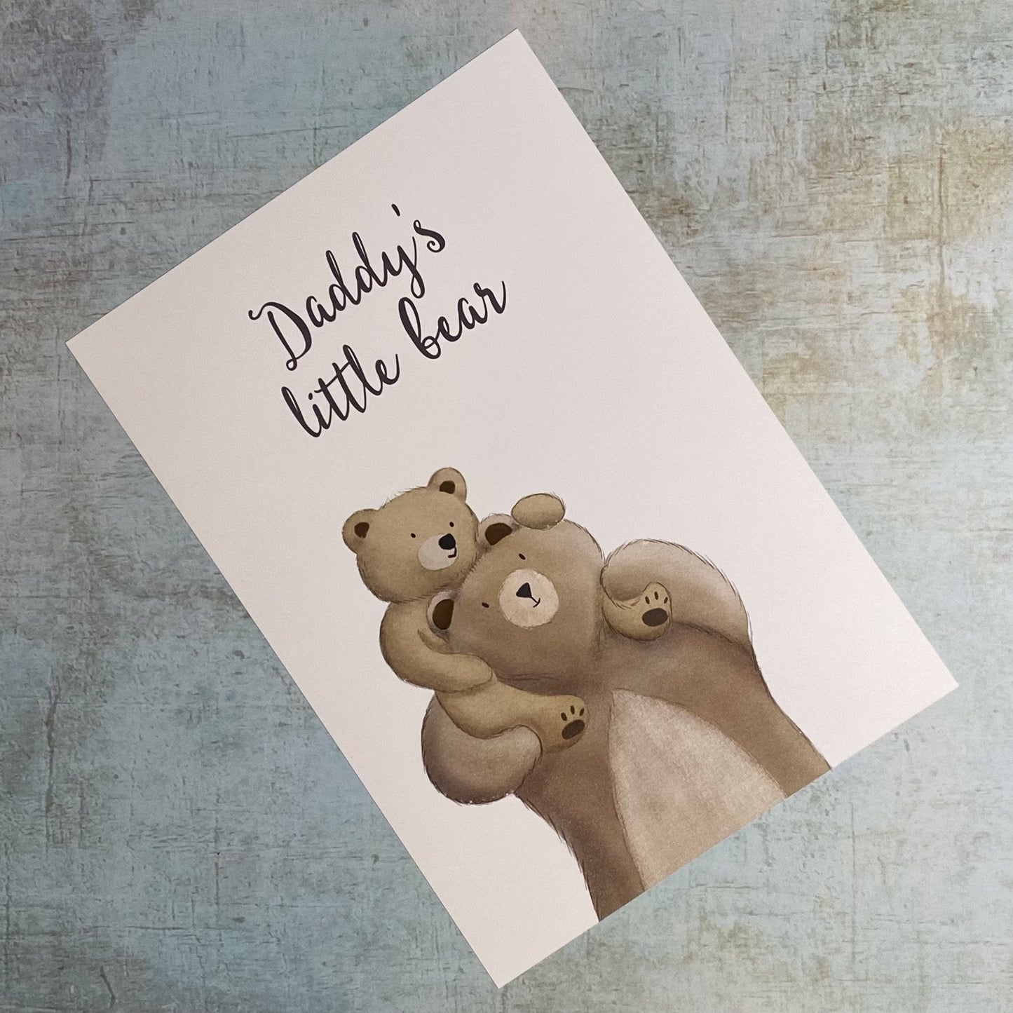 Daddy and Baby Bear Print - Dolly and Fred Designs