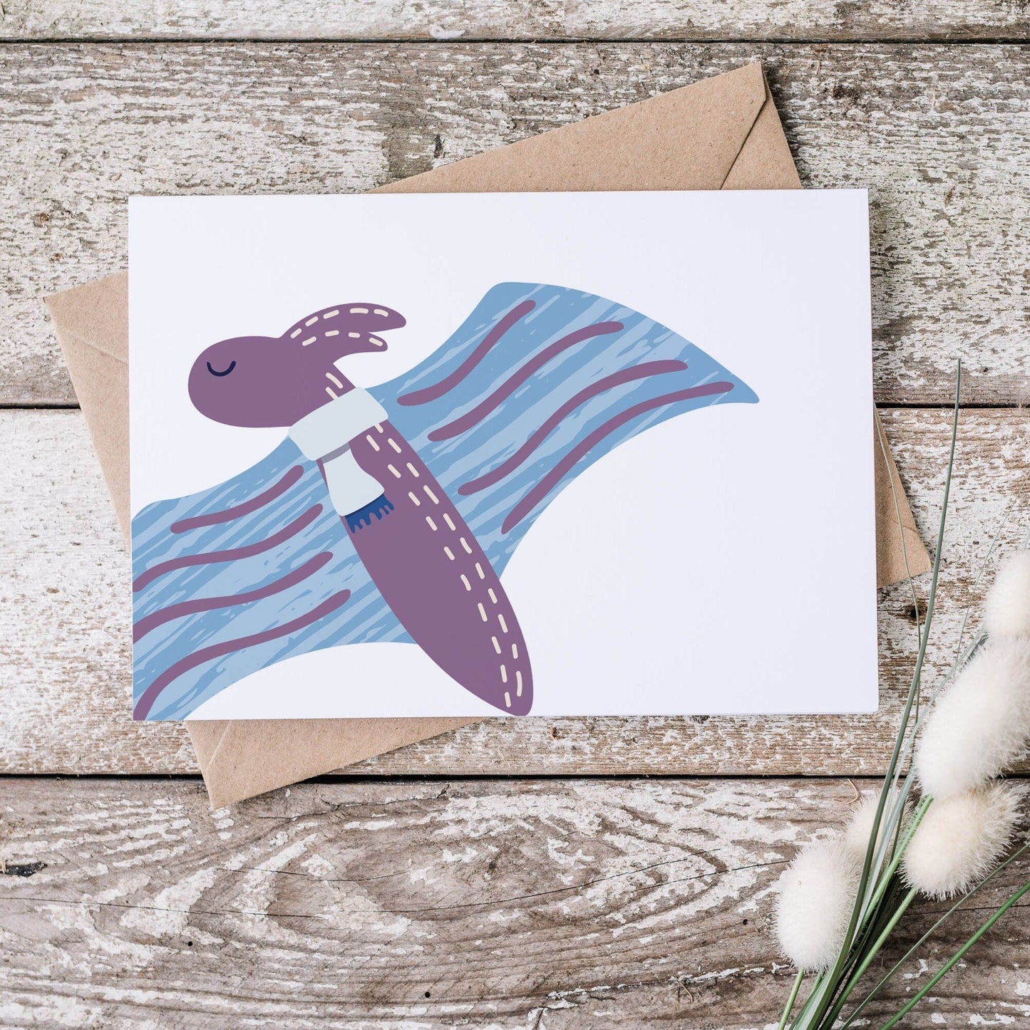 Dinosaur Christmas Postcard Set - Dolly and Fred Designs