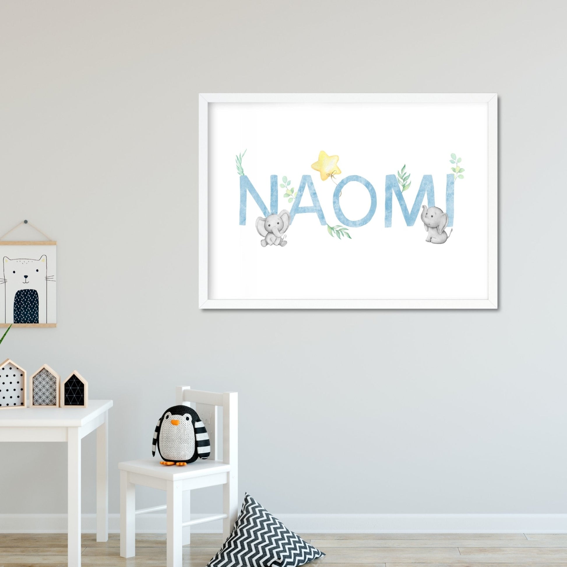 Elephant Name Print - Dolly and Fred Designs
