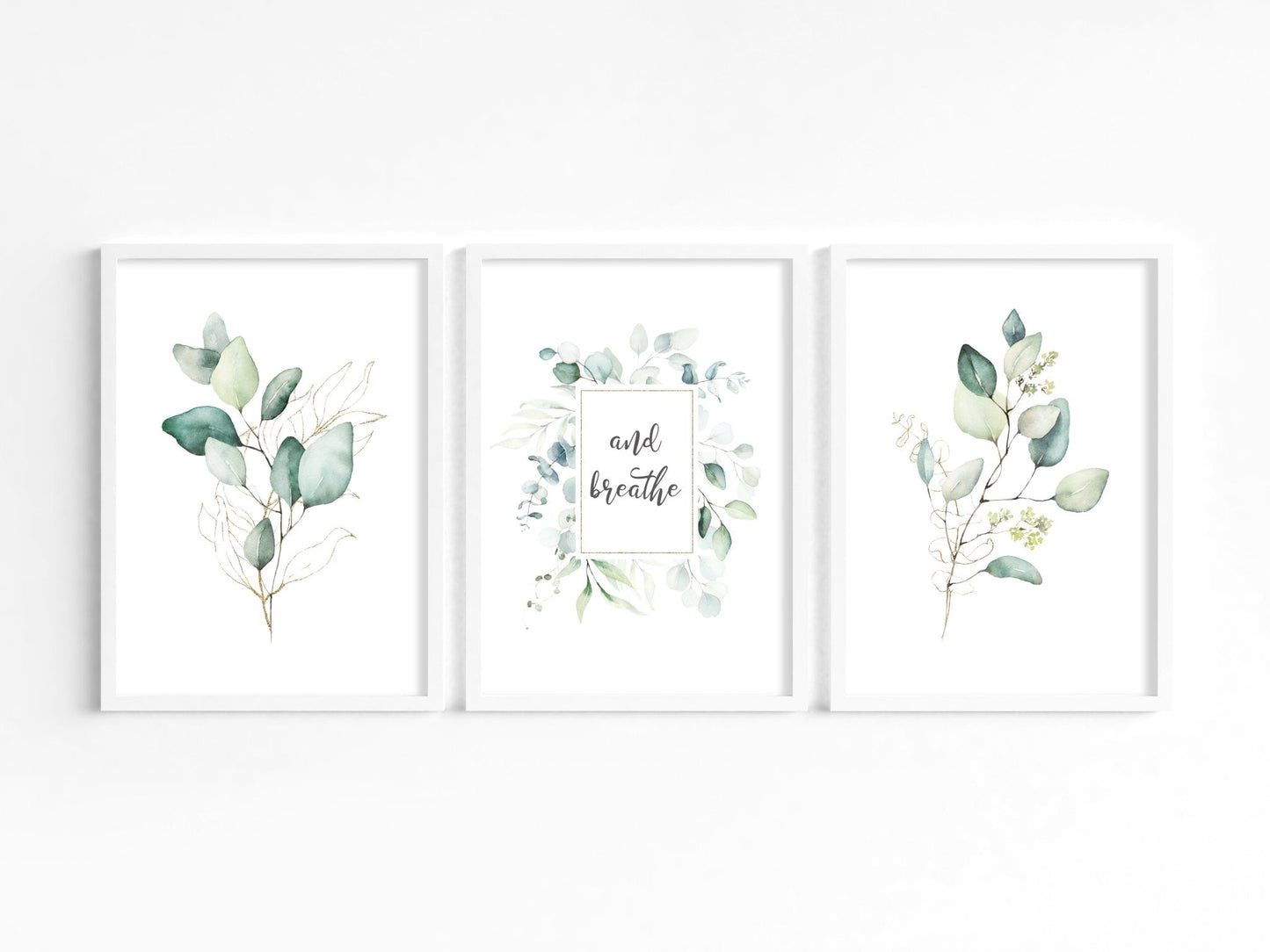 Eucalyptus Leaves Just Breath Print Set - Dolly and Fred Designs