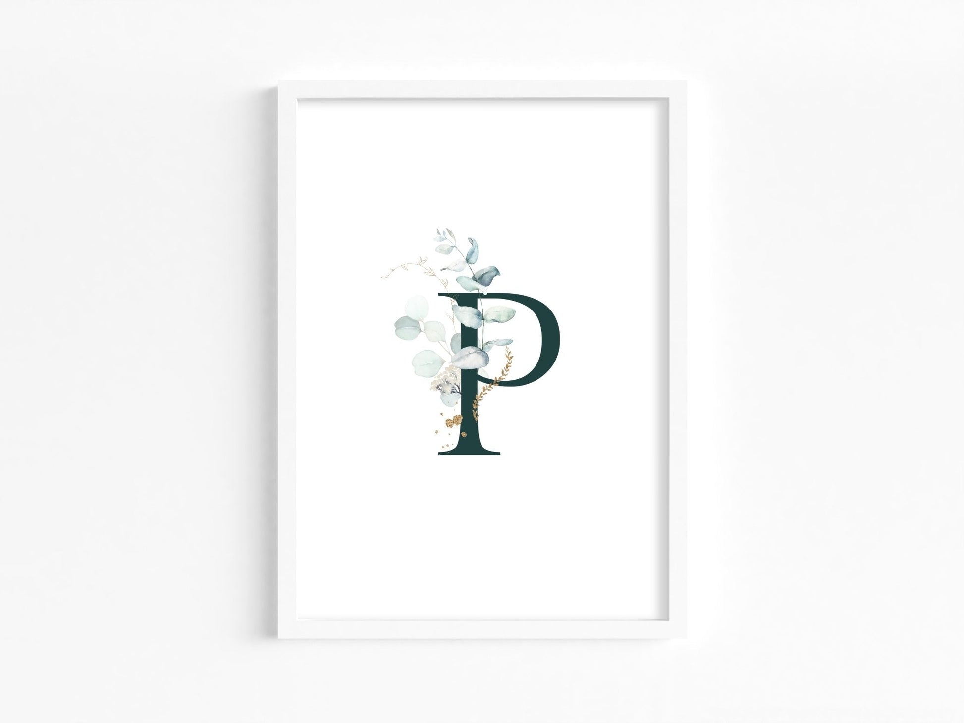 Eucalyptus Monogram Print Set - Dolly and Fred Designs