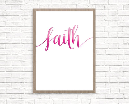 Faith Hope Love Bible Verse Print set of 3 - Dolly and Fred Designs