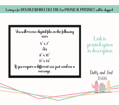 Faith Love Hope Print - Dolly and Fred Designs