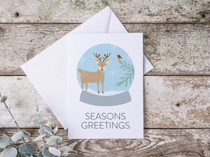 Festive Woodland Christmas Card Pack - Dolly and Fred Designs