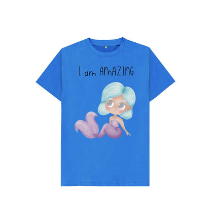I am amazing mermaid tshirt for kids - Dolly and Fred Designs