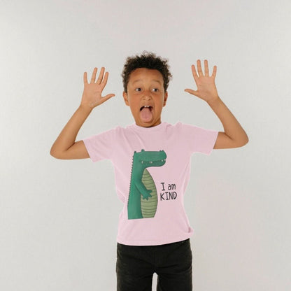 I am Kind Crocodile Tshirt for kids - Dolly and Fred Designs