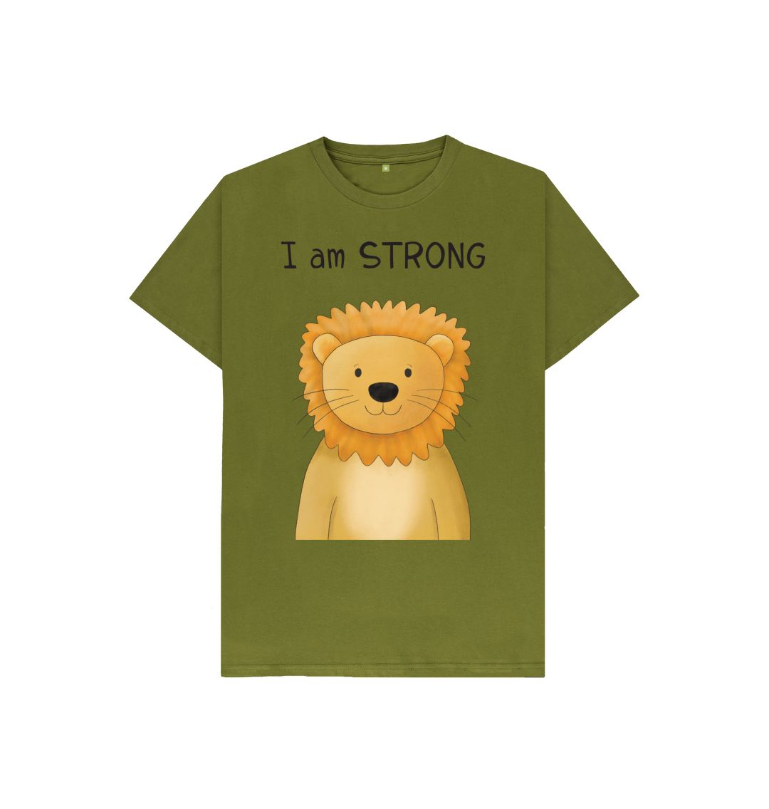 I am strong lion tshirt for kids - Dolly and Fred Designs