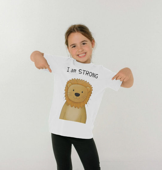 I am strong lion tshirt for kids - Dolly and Fred Designs