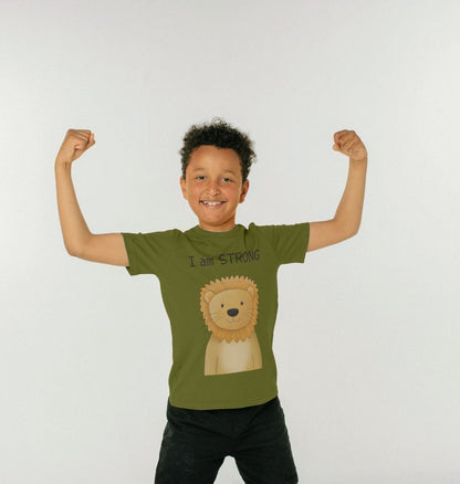 I am strong lion tshirt for kids - Dolly and Fred Designs