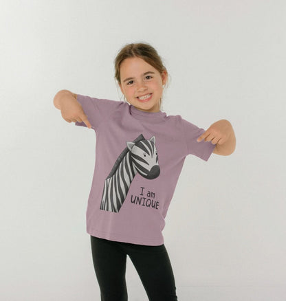 I am Unique Kids Zebra Tshirt - Dolly and Fred Designs