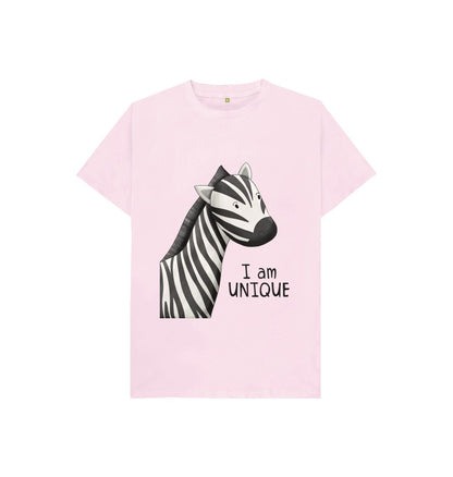 I am Unique Kids Zebra Tshirt - Dolly and Fred Designs