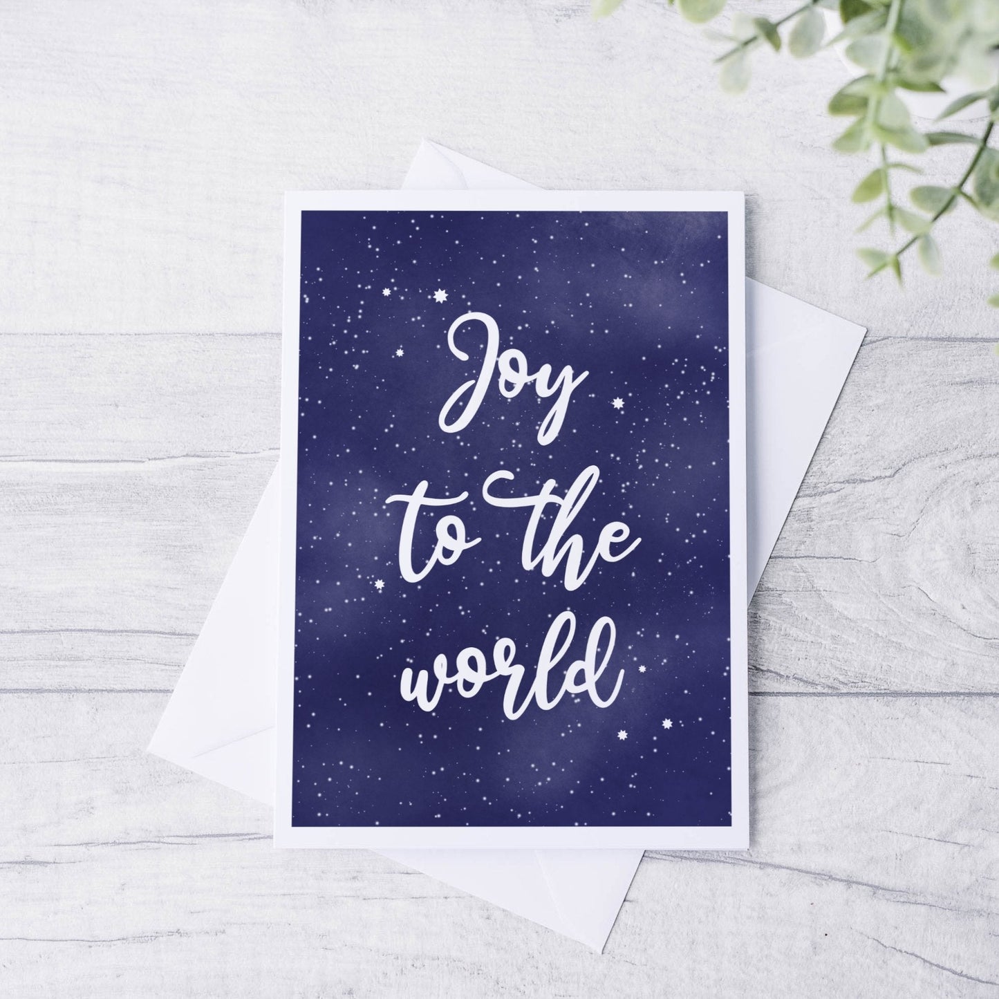 Joy to the world christmas card - Dolly and Fred Designs