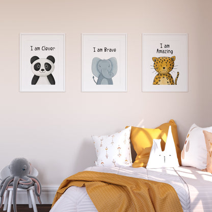 Jungle Motivational print set of 9 - Dolly and Fred Designs