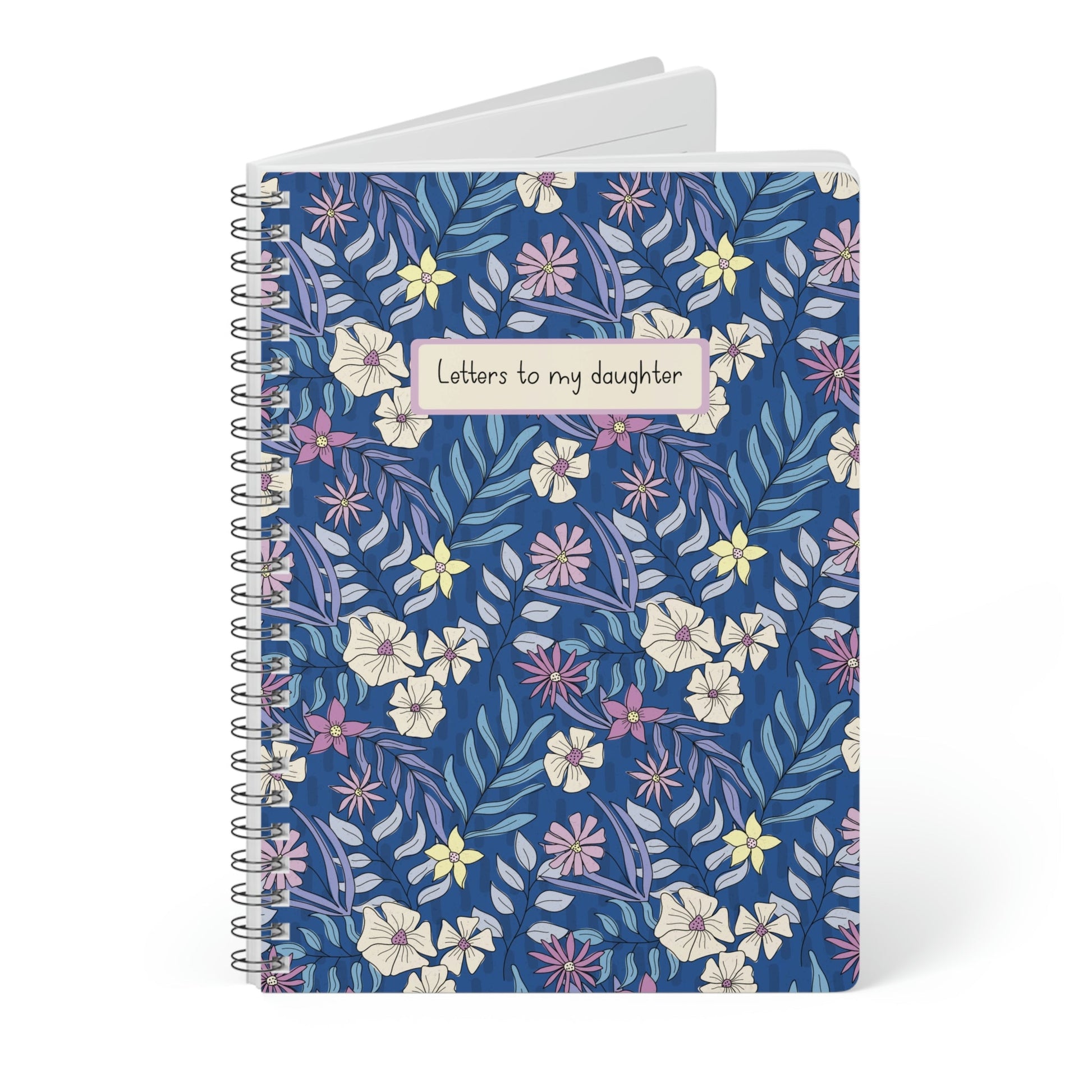 Letters for my daughter floral notebook - Dolly and Fred Designs