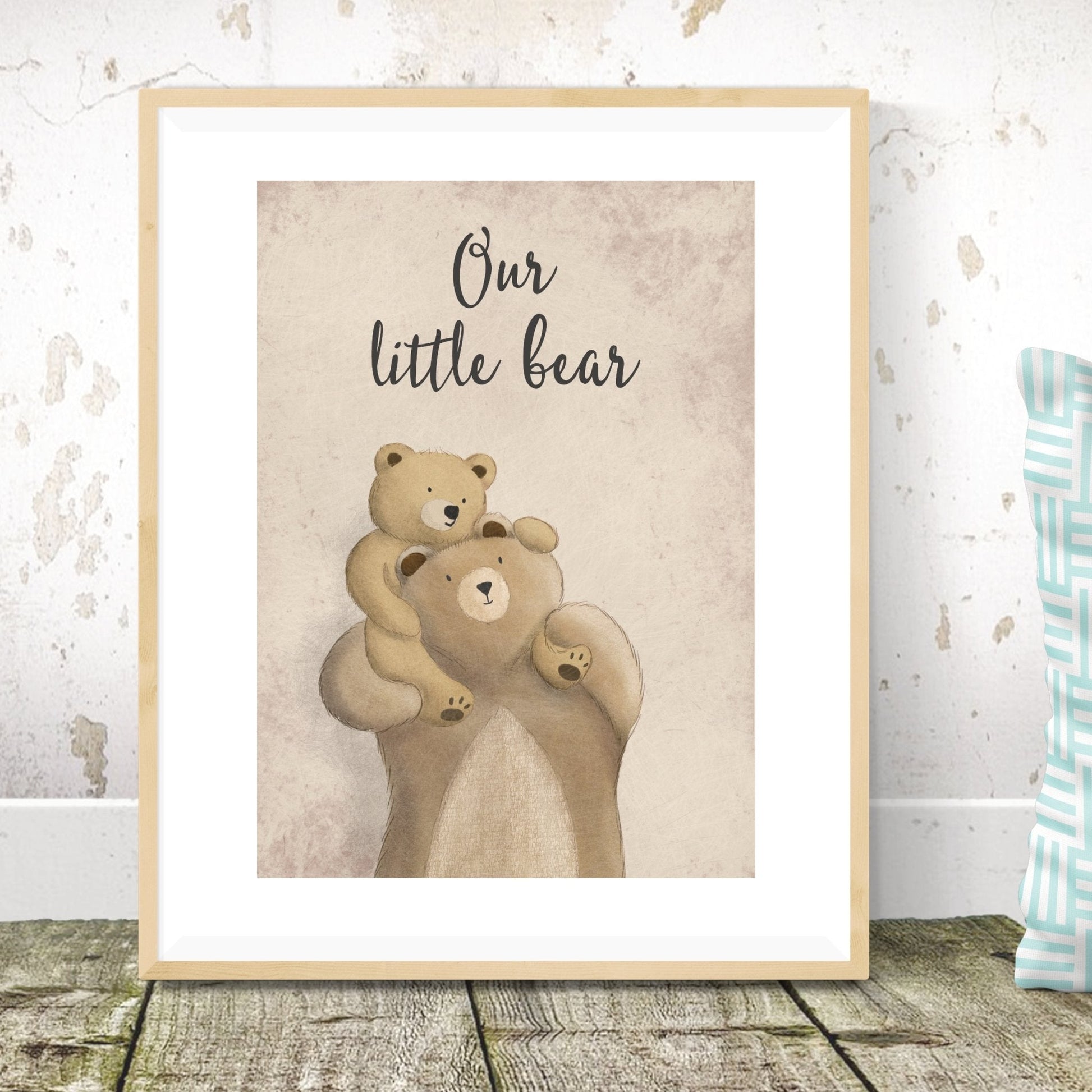 Mummy and Baby Bear Print - Dolly and Fred Designs