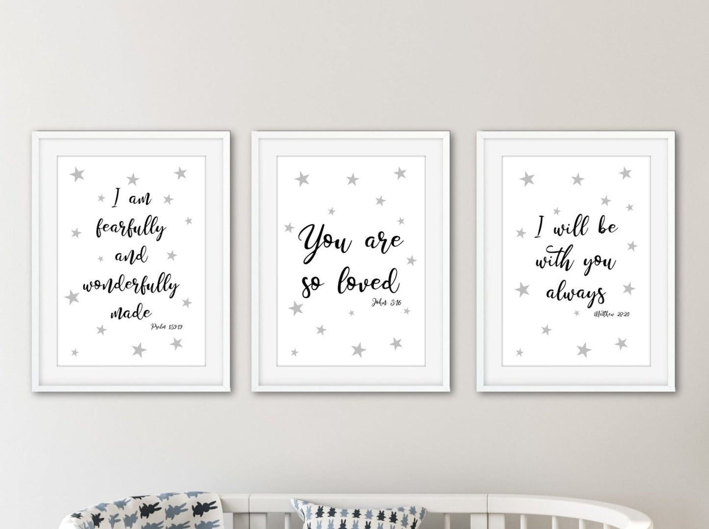 Nursery Bible Verse Print Set - Dolly and Fred Designs