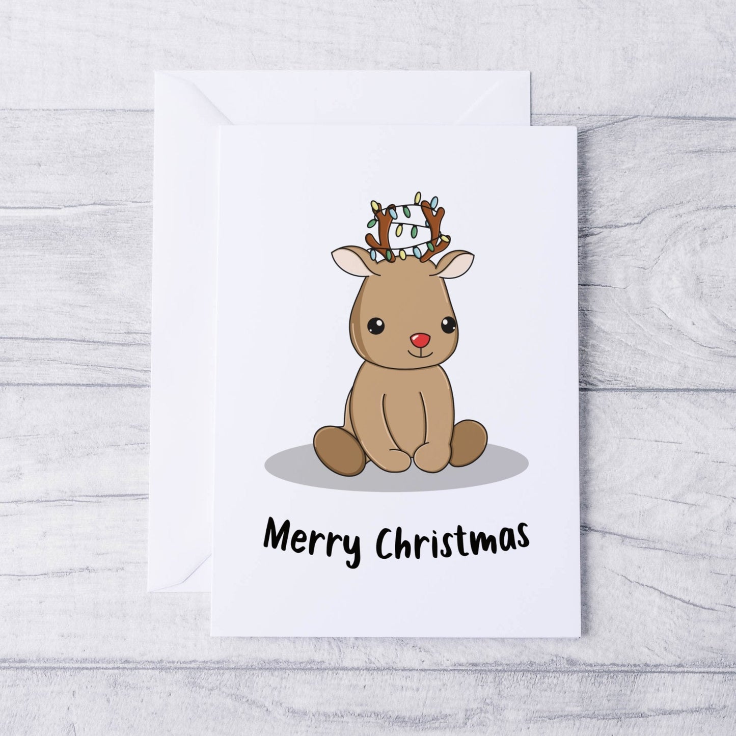 Pack of 5 Reindeer Christmas Cards - Dolly and Fred Designs