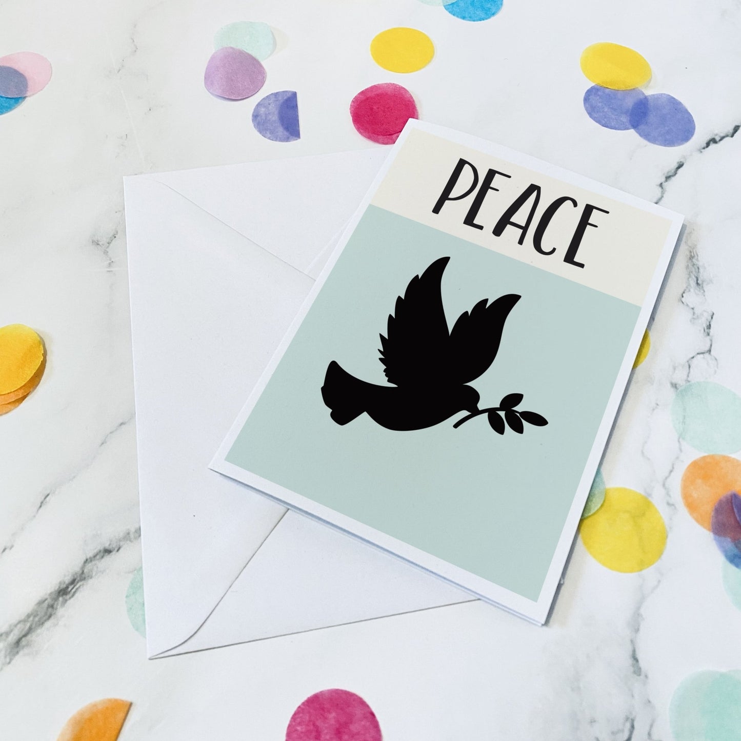 Peace Nativity scene christmas card - Dolly and Fred Designs
