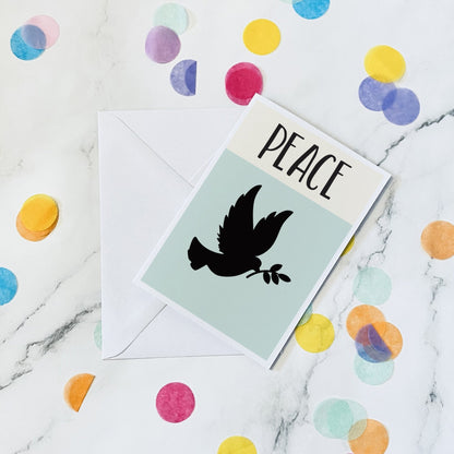 Peace Nativity scene christmas card - Dolly and Fred Designs