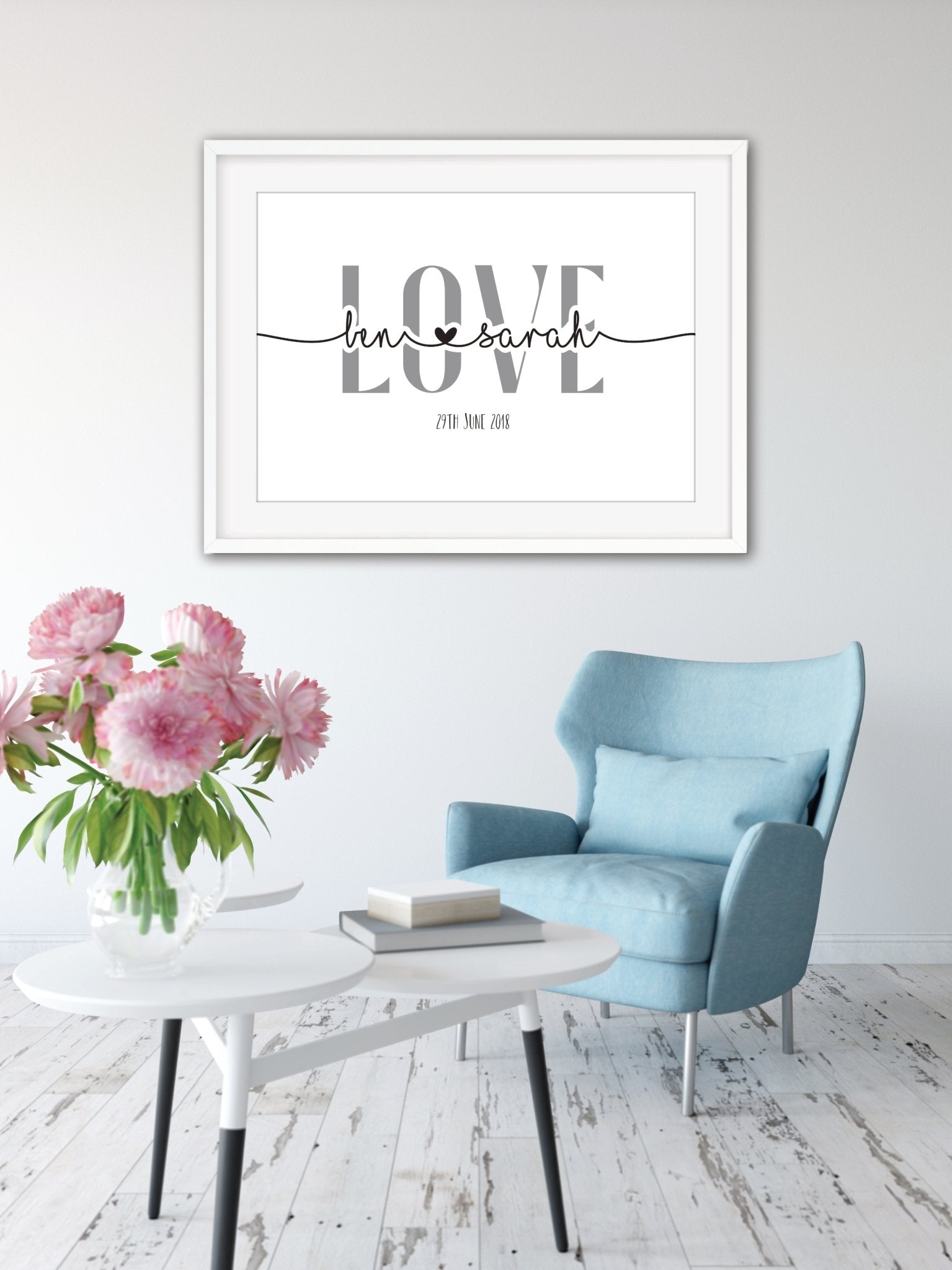 Personalised Couples Print - Dolly and Fred Designs