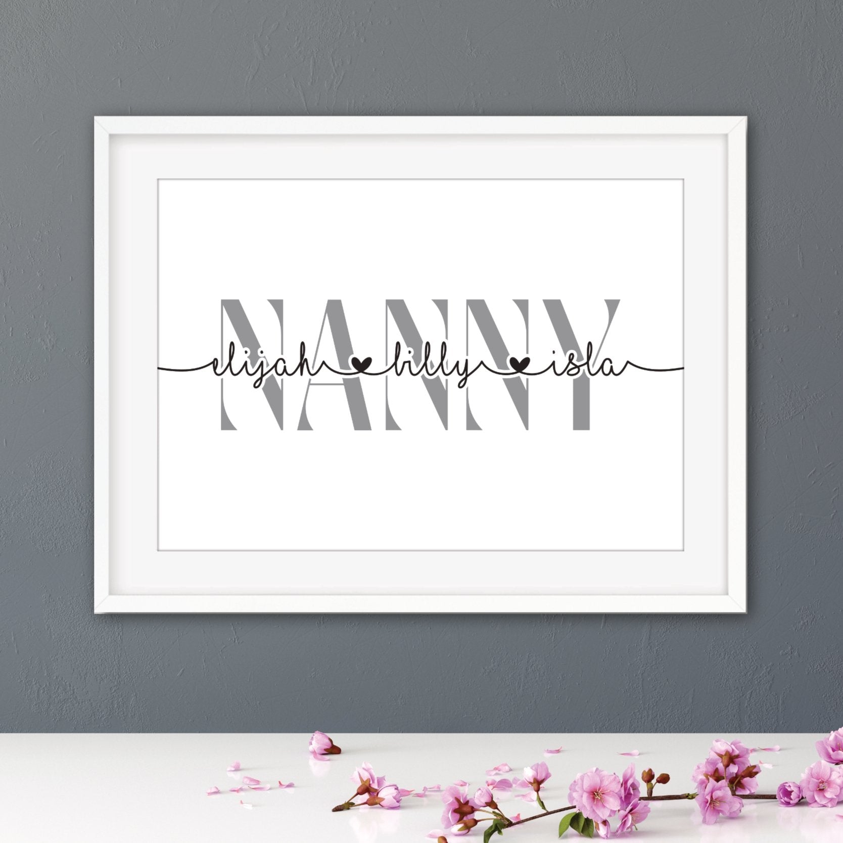 Personalised Nanny Print - Dolly and Fred Designs
