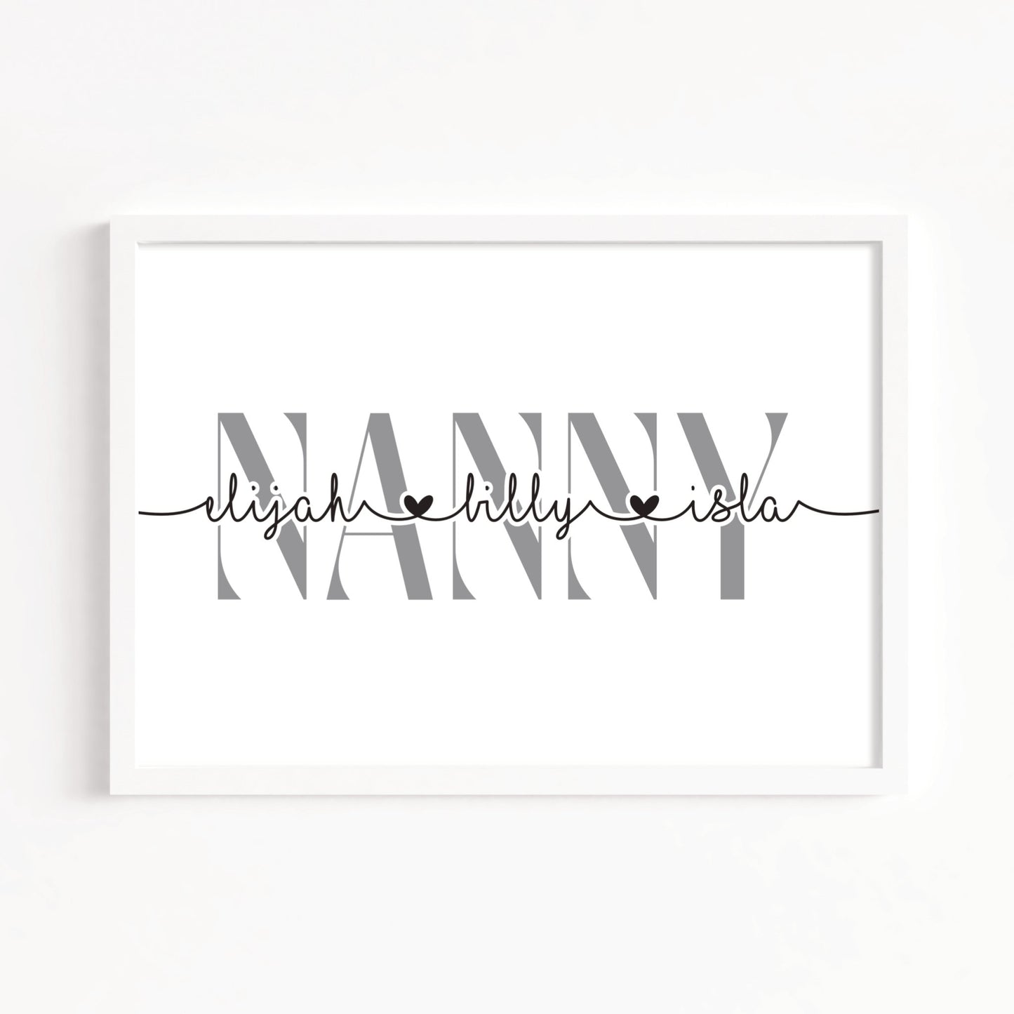 Personalised Nanny Print - Dolly and Fred Designs