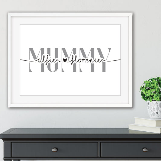 Personalised Print for Mummy - Dolly and Fred Designs