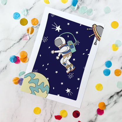 Personalised Space Print Set - Dolly and Fred Designs