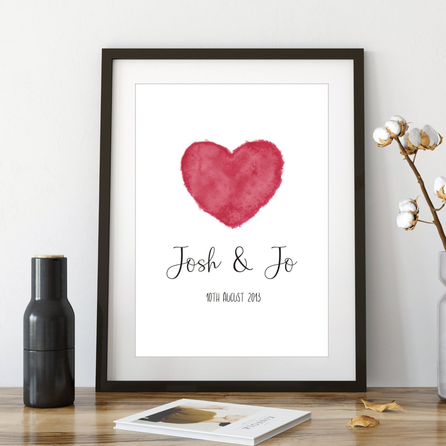 Personalised wedding print - Dolly and Fred Designs