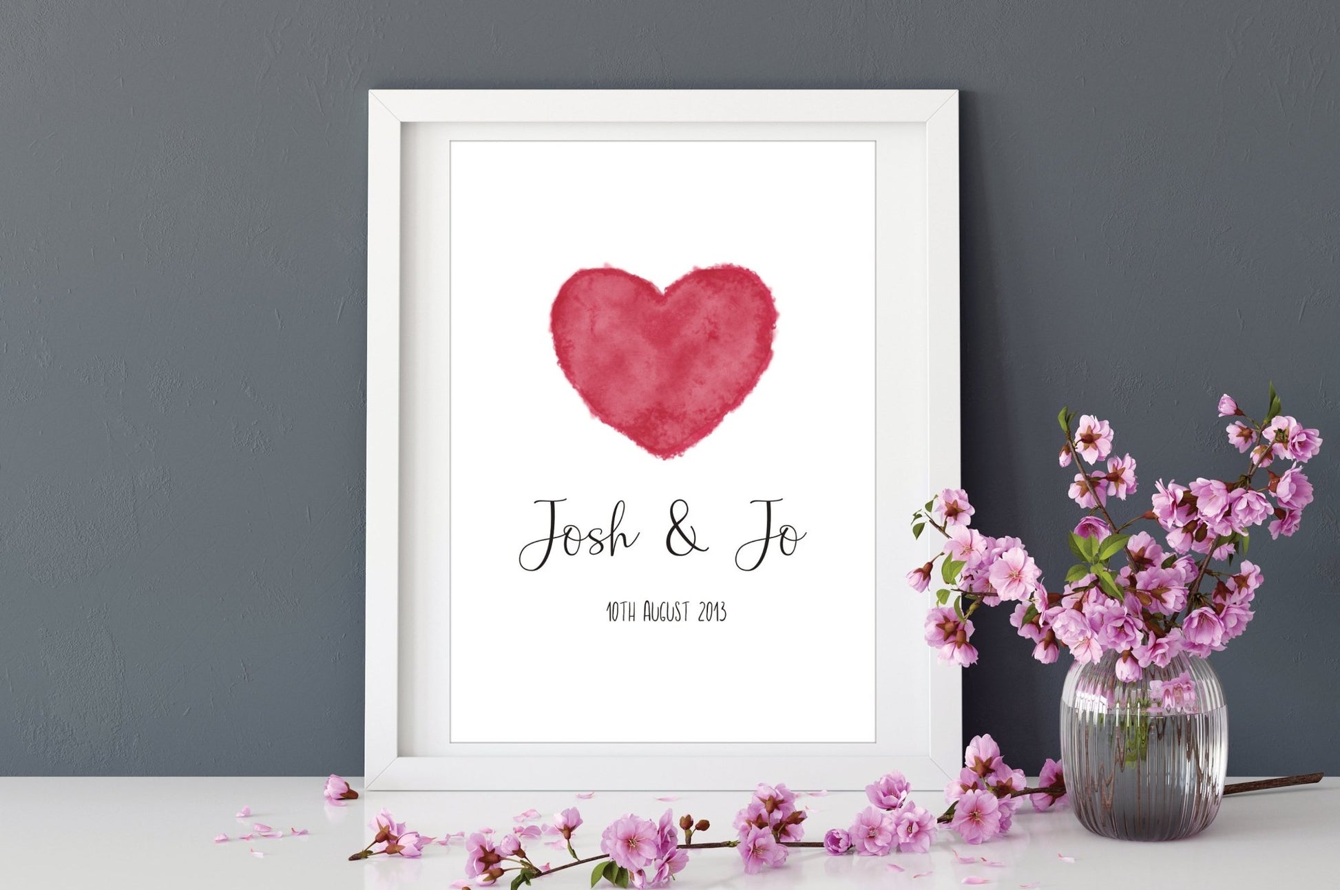 Personalised wedding print - Dolly and Fred Designs