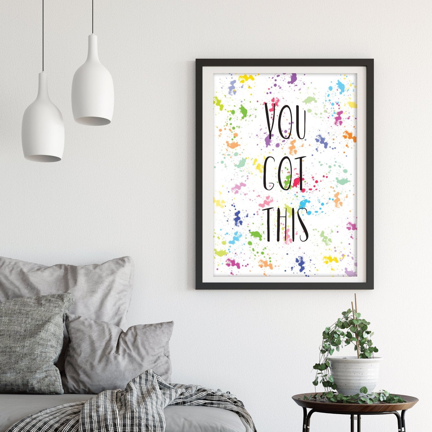 Rainbow Lockdown motivational Print - Dolly and Fred Designs