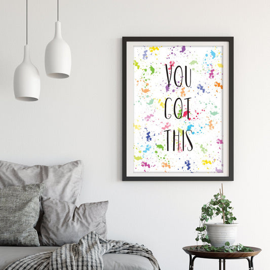 Rainbow Lockdown motivational Print - Dolly and Fred Designs